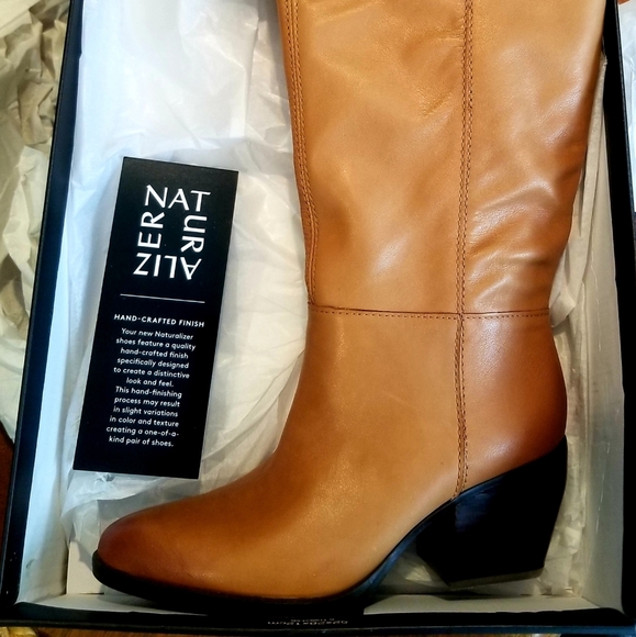 Naturalizer Fae Leather Wide Calf Boots - New! - Picture 7 of 9